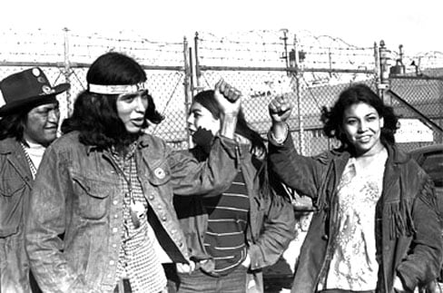 The 1973 armed occupation of Wounded Knee along with 